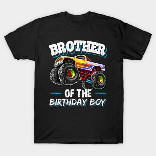 Brother Of The Birthday Boy Monster Truck Birthday T-Shirt